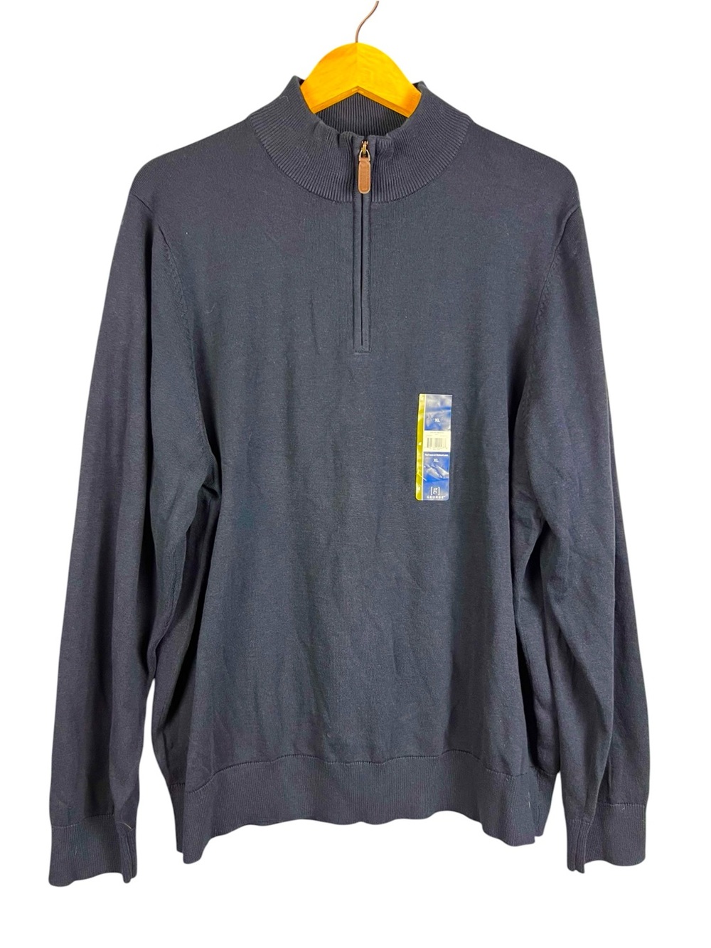 Men’s George Blue Quarter Zip NWT Size XL